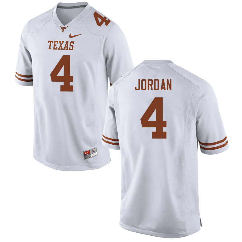 Men #4 Austin Jordan Texas Longhorns College Football Jerseys Sale-White